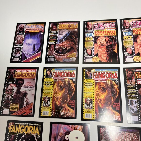 Vtg. Lot Of 20 Fangoria Horror Collector Trading Cards 1992 USA - Picture 2 of 8